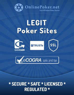 legitimate poker sites.